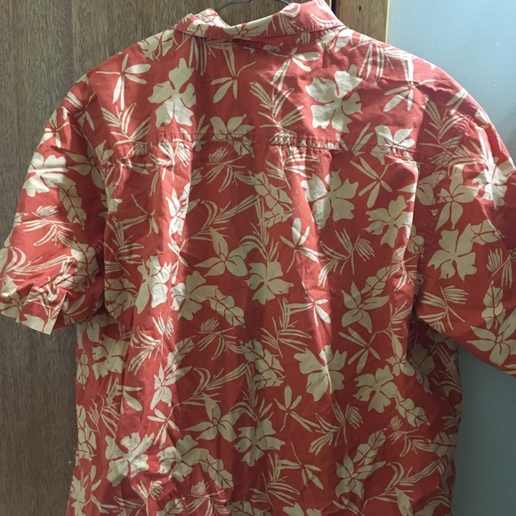 VINTAGE orange men’s Hawaiian shirt - Picture 5 of 6